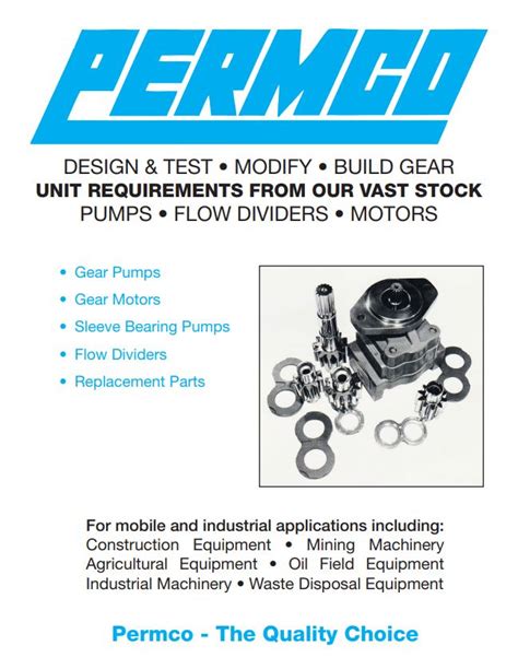 Part Number P5100-F100C 803004078. . Permco pump model codes